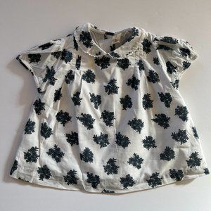 NWOT Little Cotton Clothes floral blouse from England, age 6-7 years